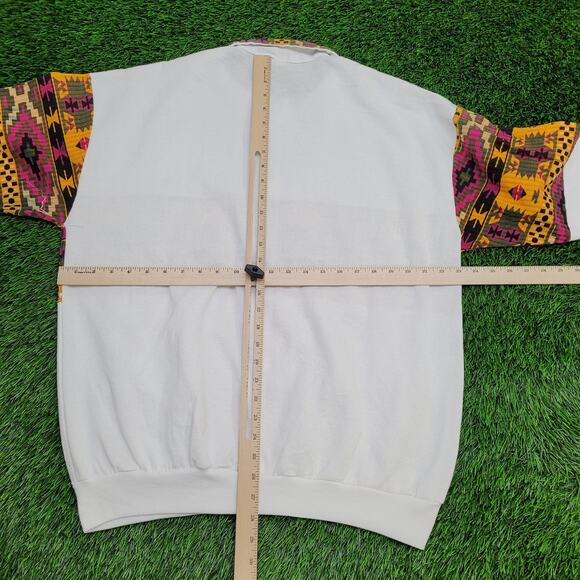 Vintage San-Francisco Tribal Collared Sweatshirt XL 23x28 USA - Picture 5 of 13